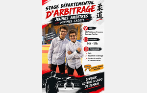 STAGE DEPARTEMENTAL D ARBITRAGE - JEUNES ARBITRES MINIMES ET CADETS